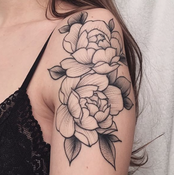 Bunga mawar dengan detail halus